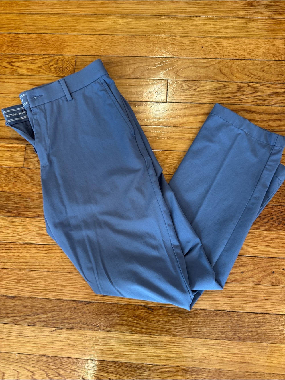 Michael Kors Men's Gray Stretch Chinos 32x30
